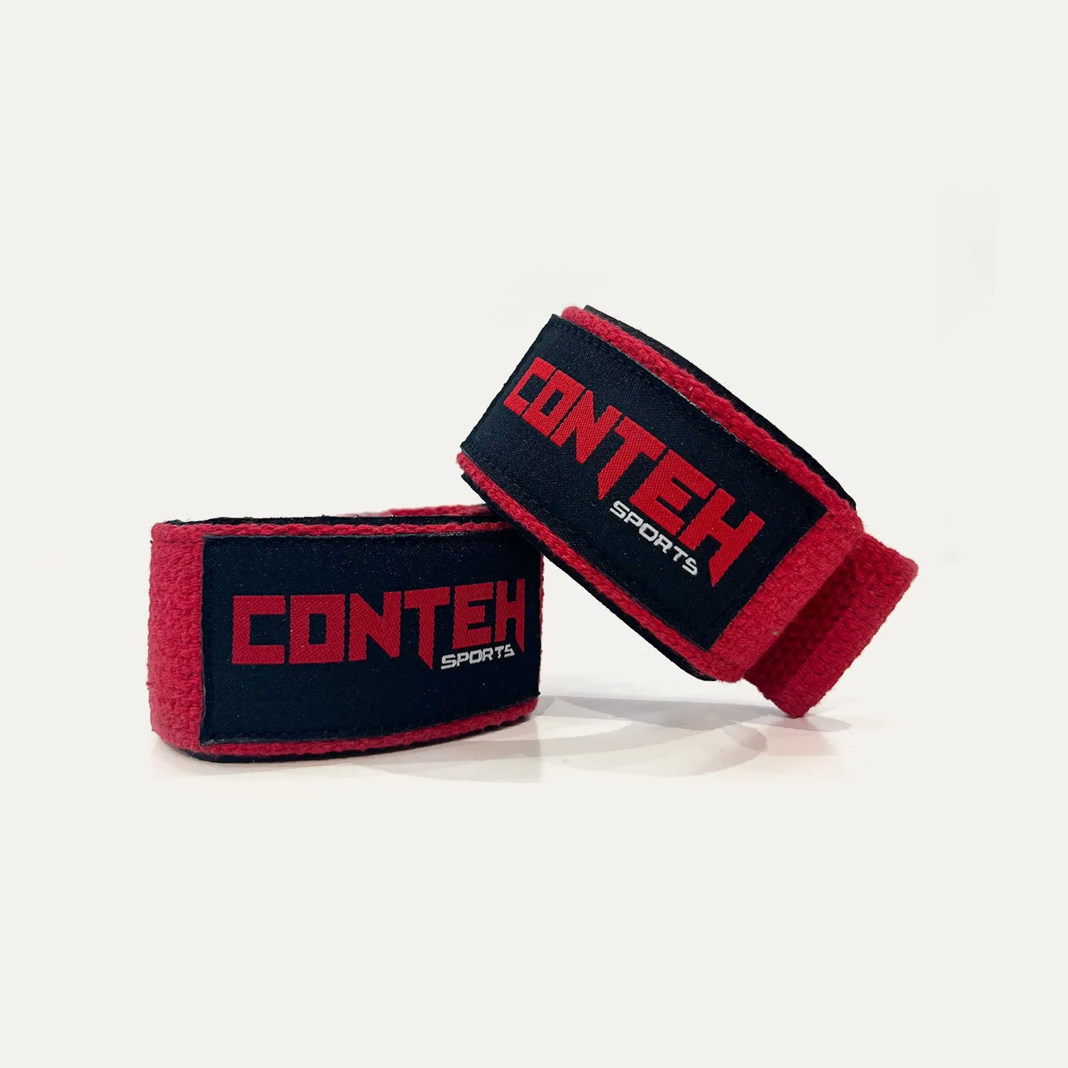 Conteh Sports Lifting Straps træningsstropper Sort bomuld