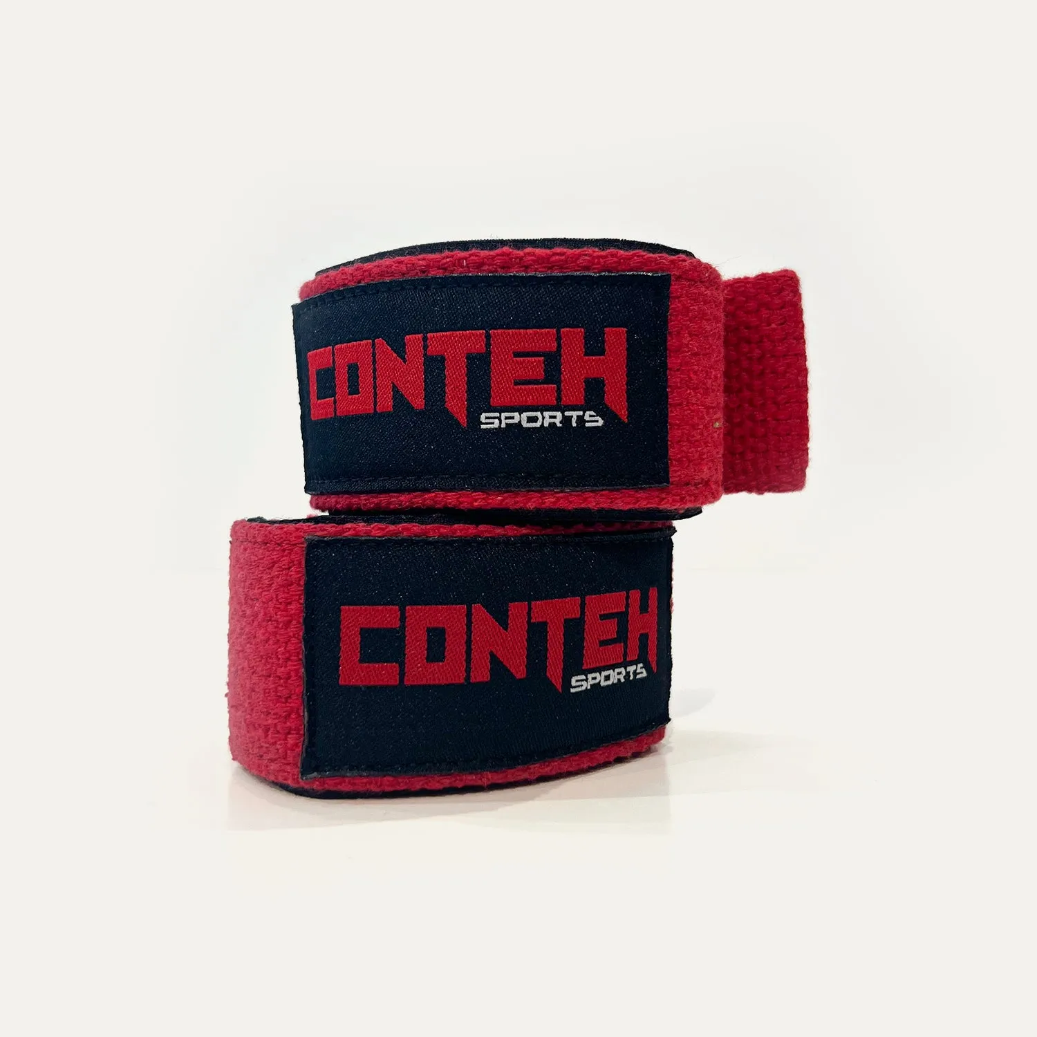 Conteh Sports Lifting Straps træningsstropper Sort bomuld