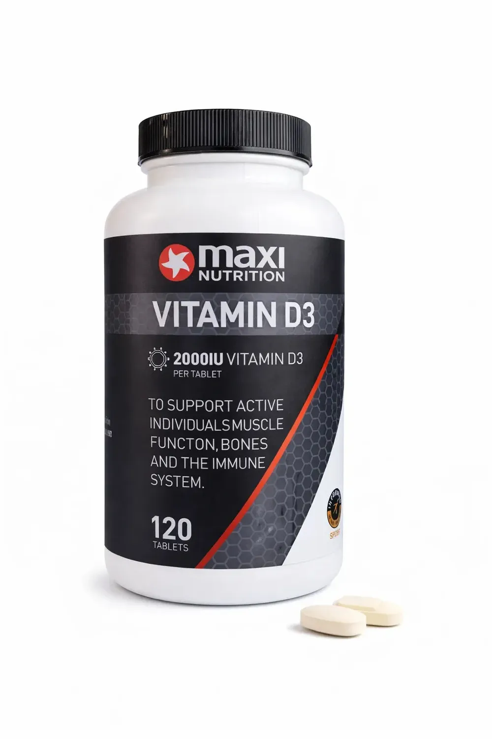 MaxiNutrition Vitamin D3 tabletter 2000IE 120 stk immunforsvar