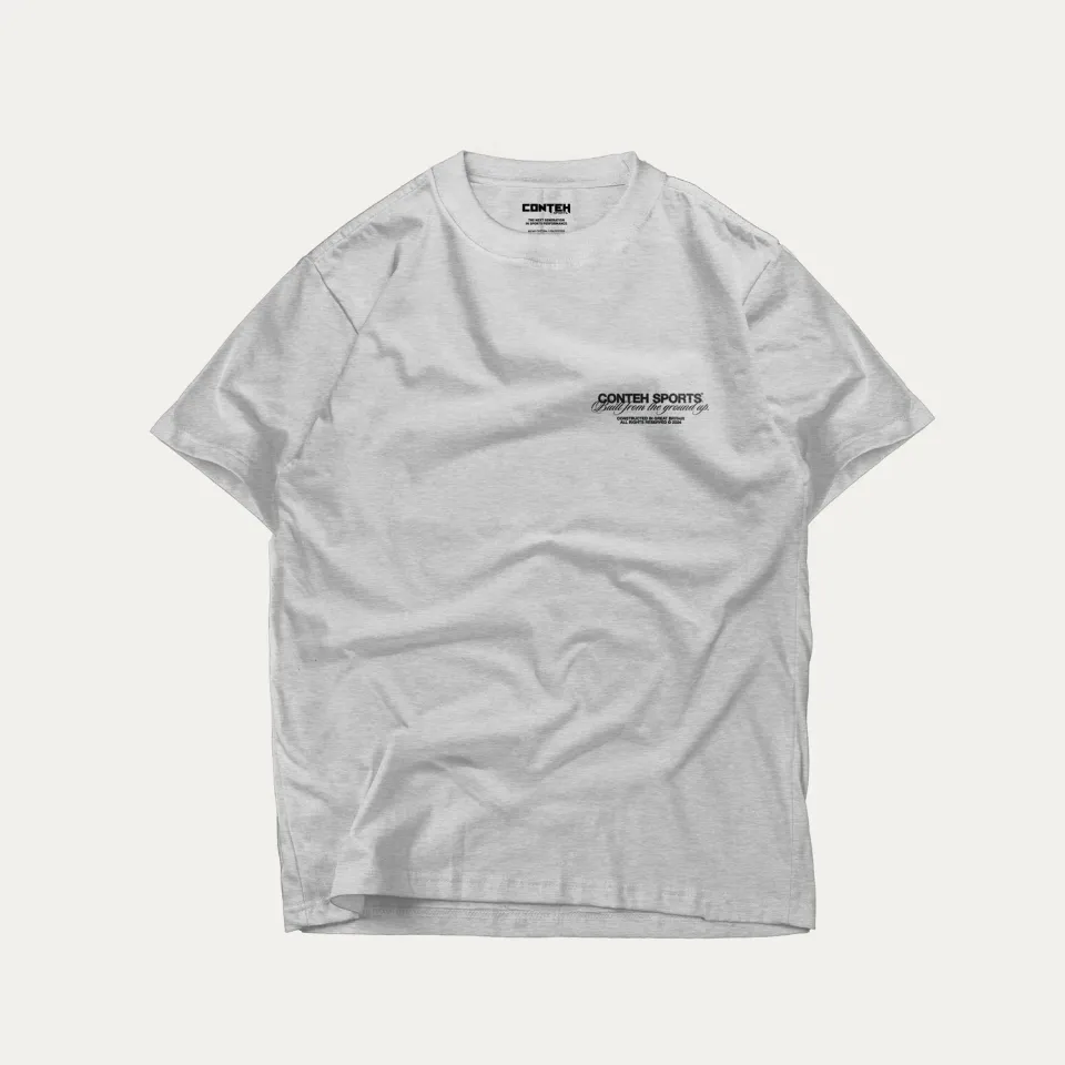 Conteh Sports Basics T-Shirt træningsbluse heather grey large