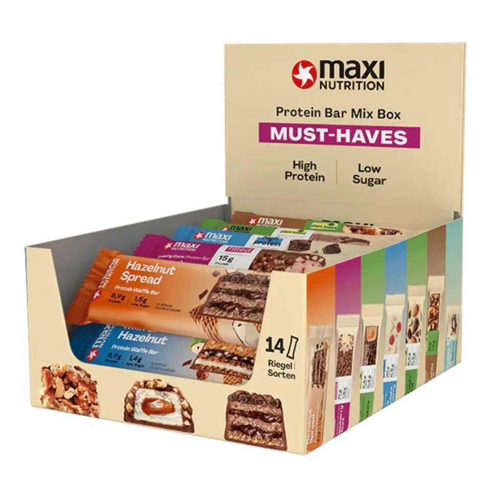MaxiNutrition proteinbar variety box 14 stk mix smage