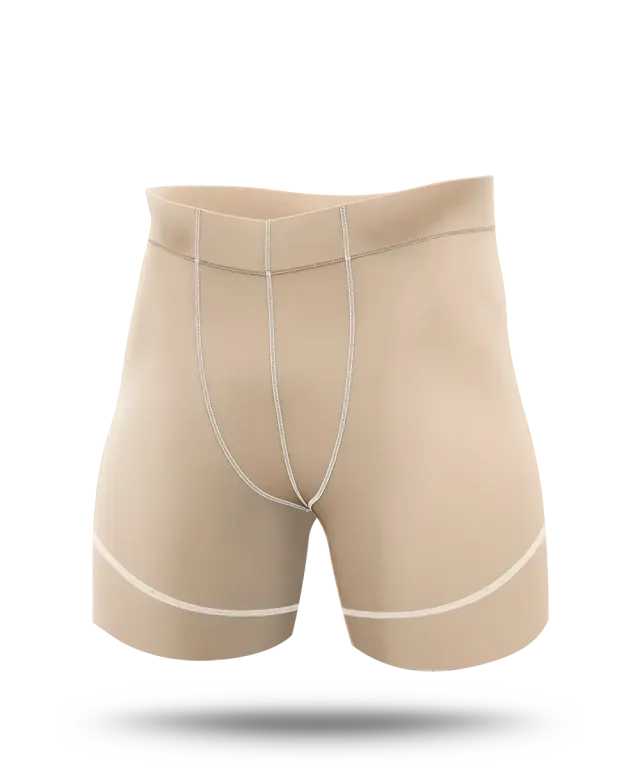 BSc Athlete Compression Half Quad Shorts kompressionsshorts Natural