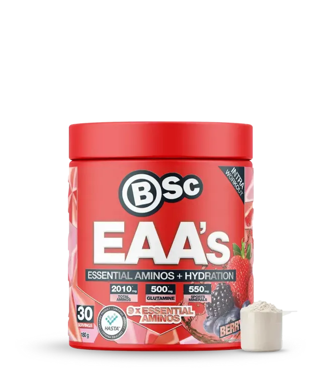 BSc EAA + Hydration EAA pulver Tropical 180g elektrolyt