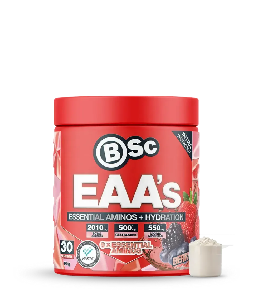 BSc EAA + Hydration EAA pulver Tropical 180g elektrolyt