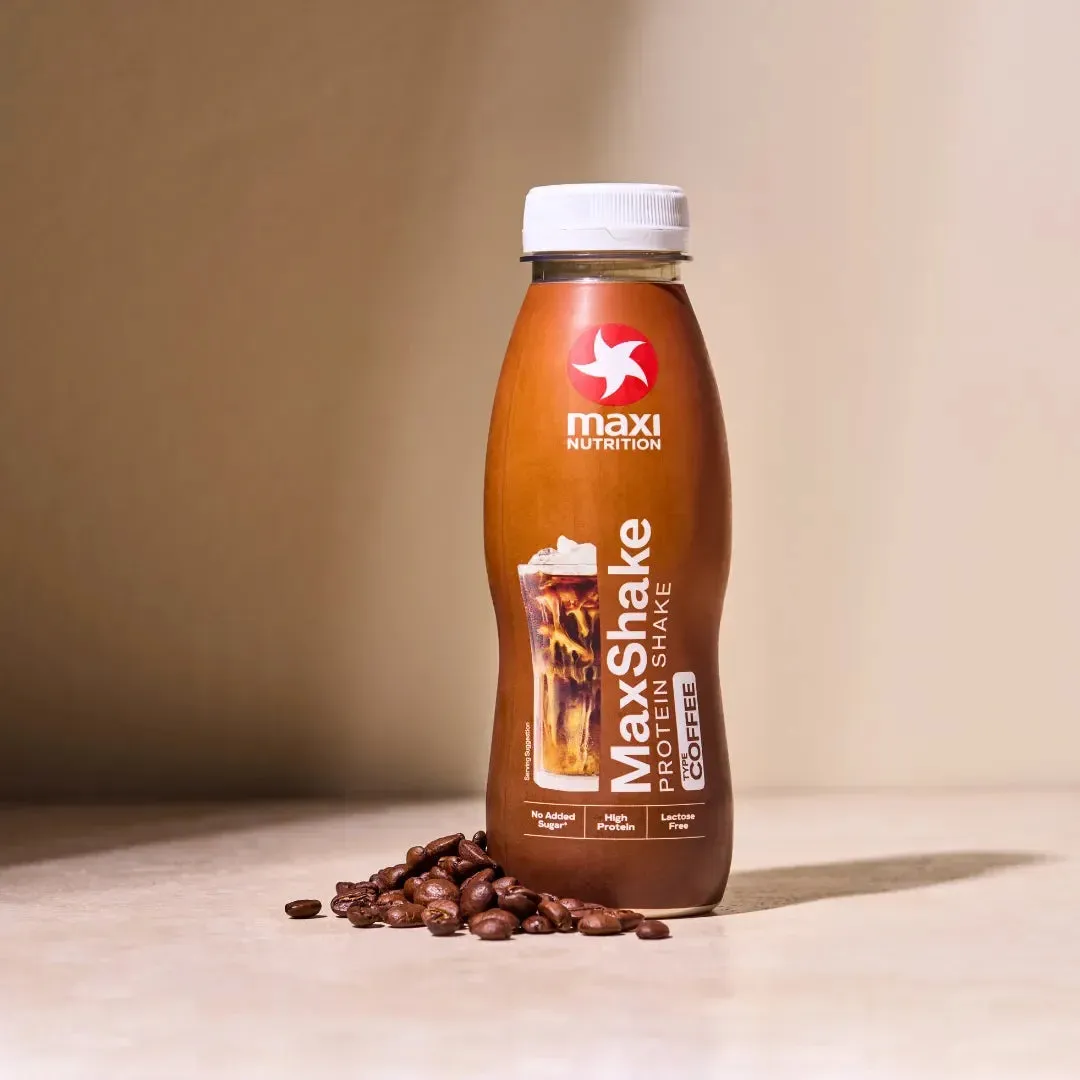 MaxiNutrition MaxShake proteinshake chokolade 330ml 25g klar