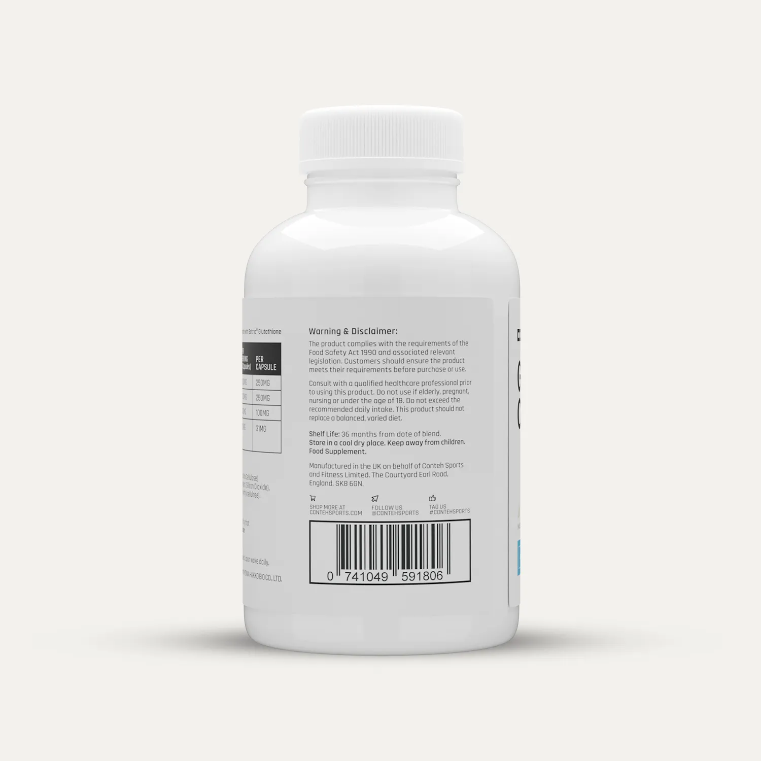 Conteh Sports Glutathione Complete glutathion kapsler