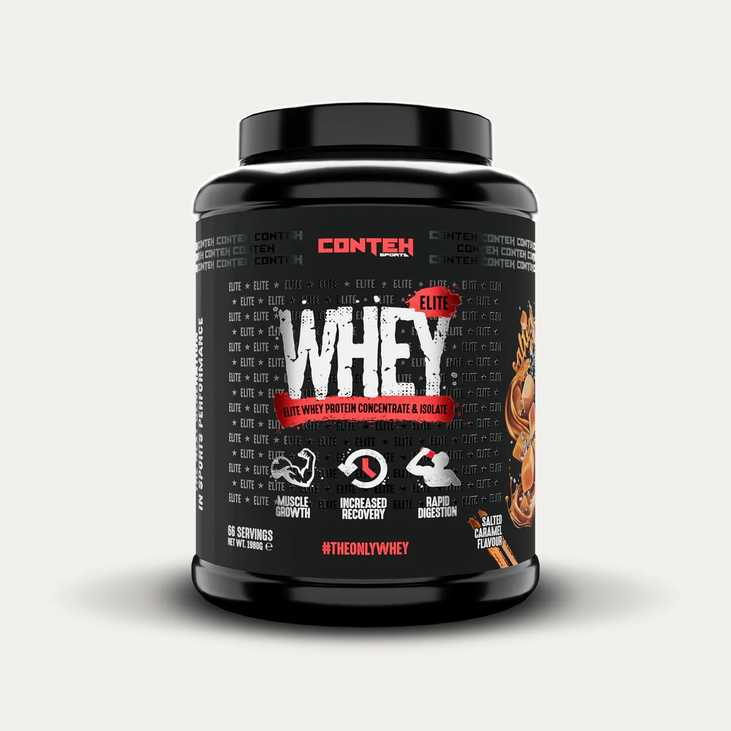 Conteh Sports Whey Elite valleprotein Caramel Biscuit 20g protein