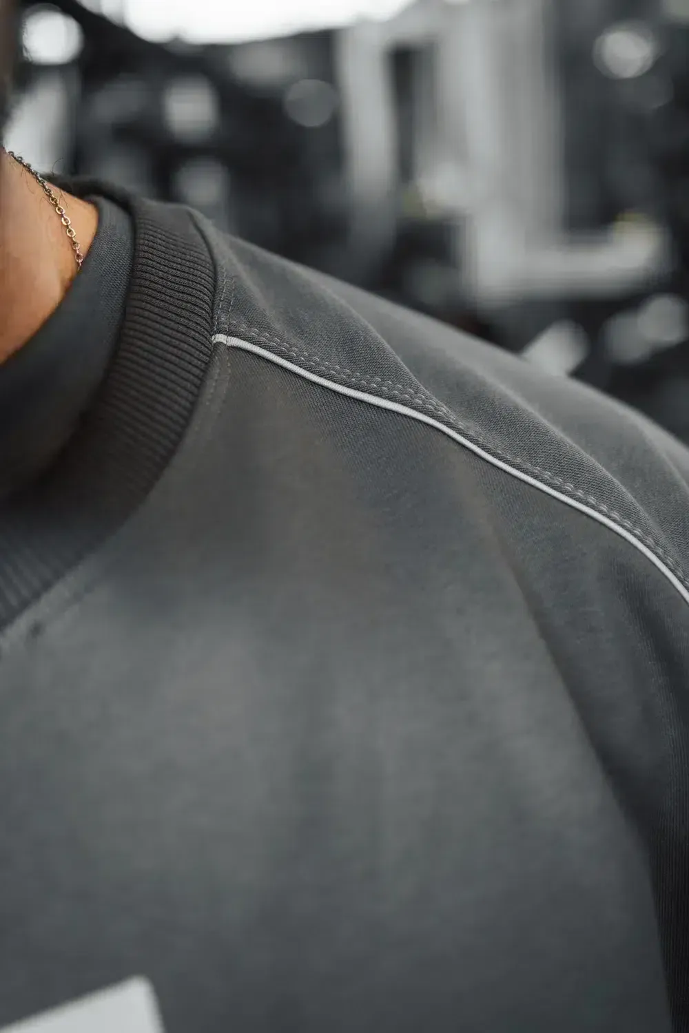 Trained by JP Raglan sweater grå unisex bomuldsfleece