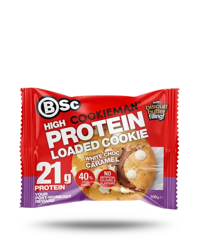 BSc Cookieman High Protein Loaded Cookie 10-pak 21g hvid chokolade