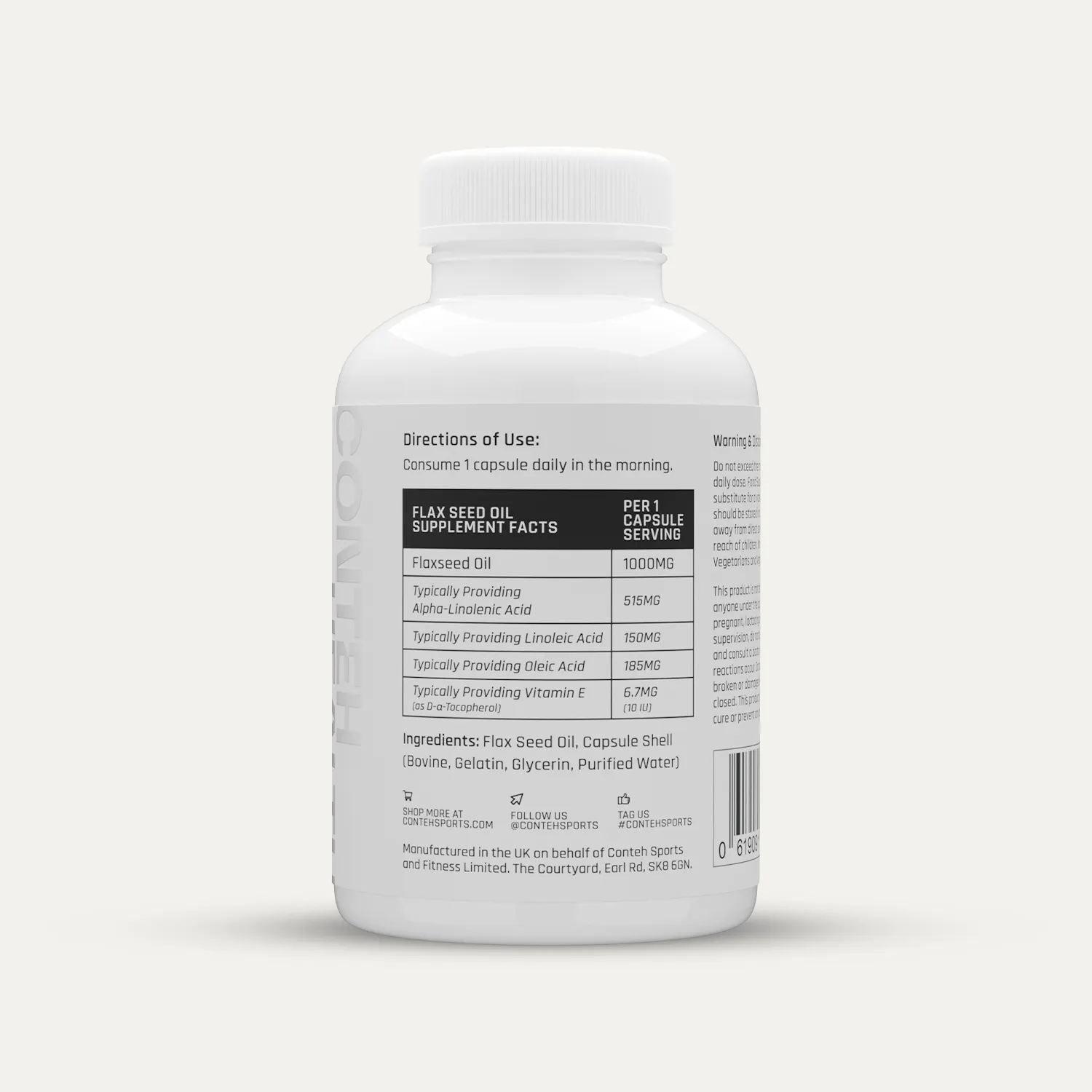 Conteh Sports Flax Seed Oil hørfrøolie kapsler