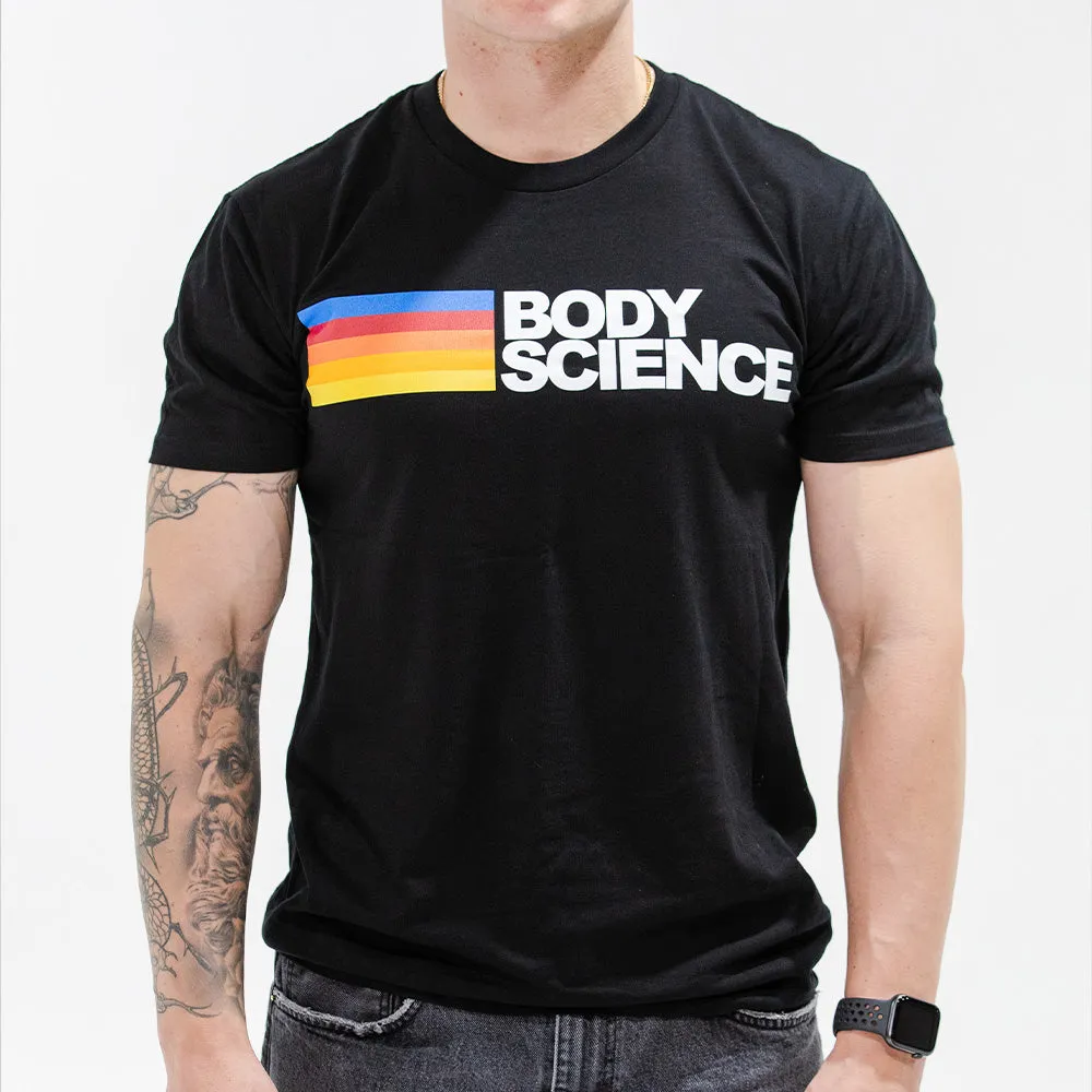 BSc Coast Tee t-shirt sort med striber