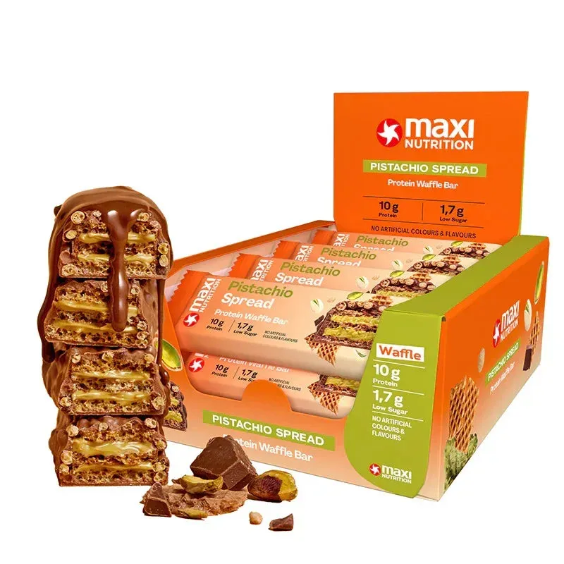 MaxiNutrition Waffle Proteinbar Double Milk 12x39g