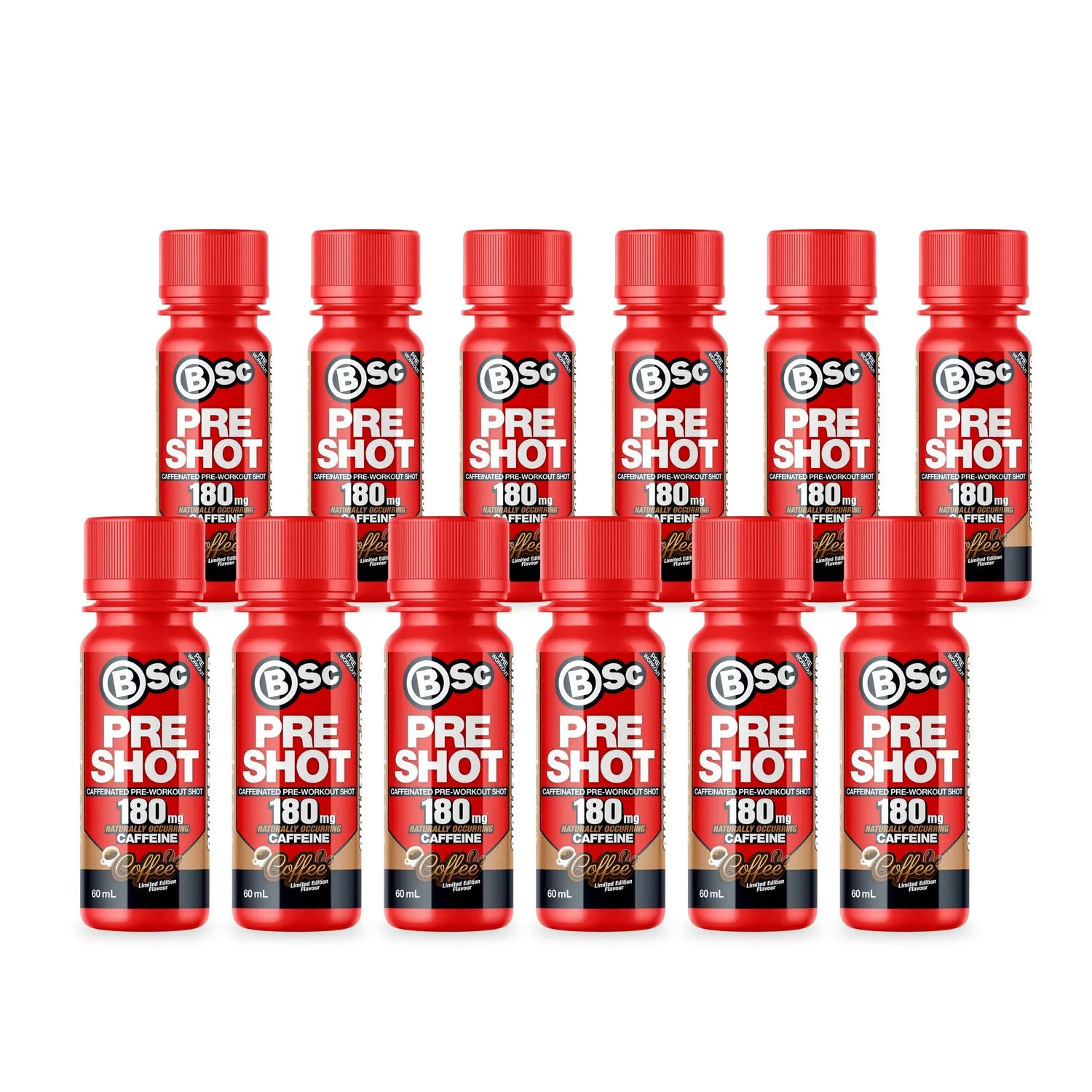 BSc Pre-Workout Shot pre workout shot Zappo Sour Cola 12-pak