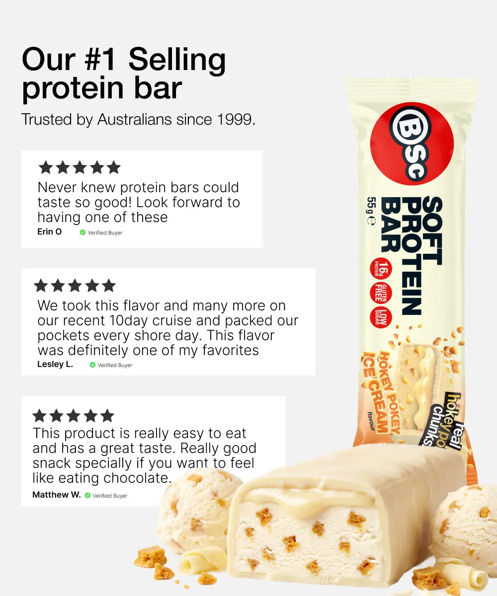 BSc Soft Protein Bar proteinbar 12 stk 16g protein