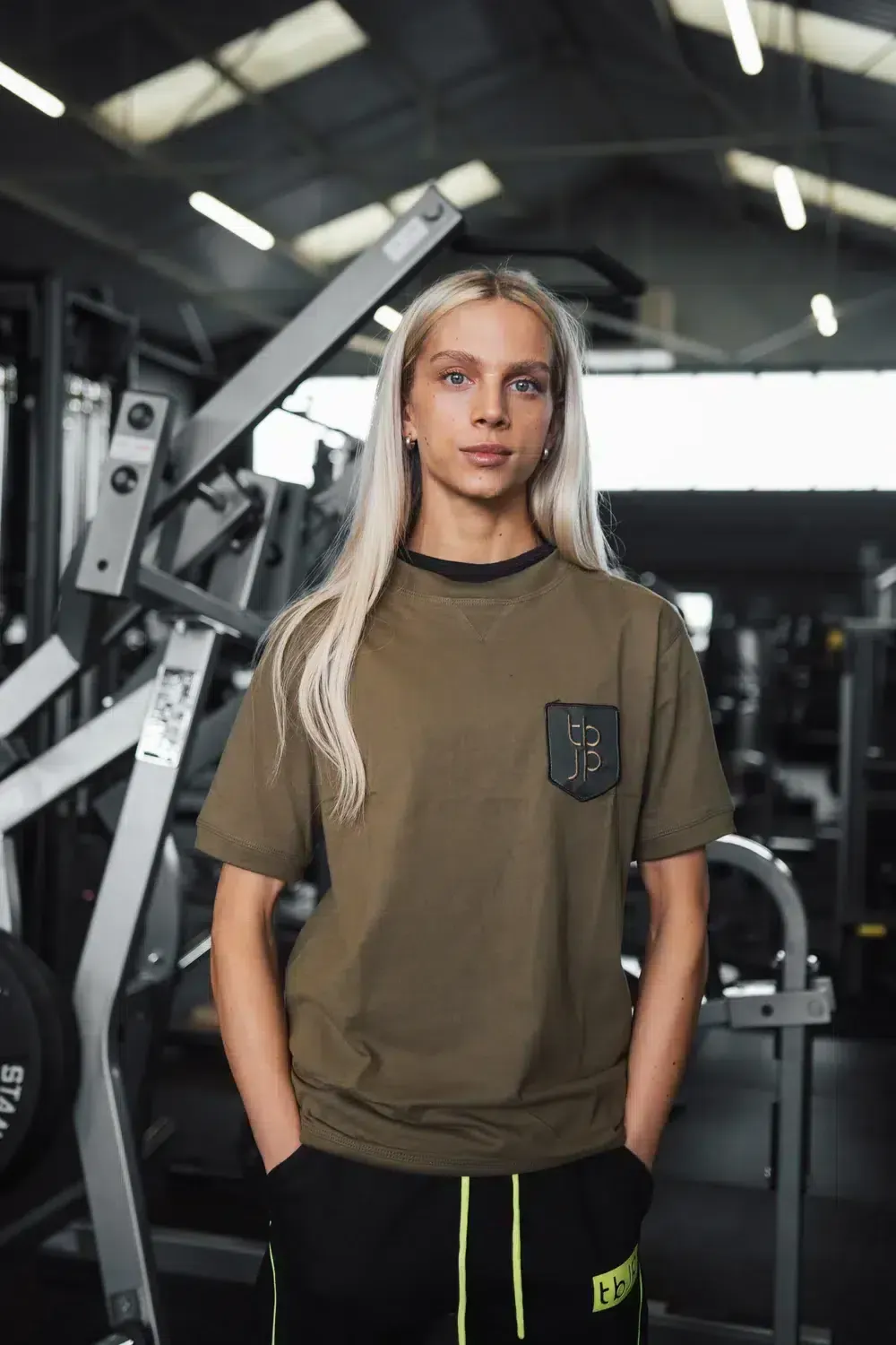 Trained by JP Shield T-shirt oliven 100% bomuld