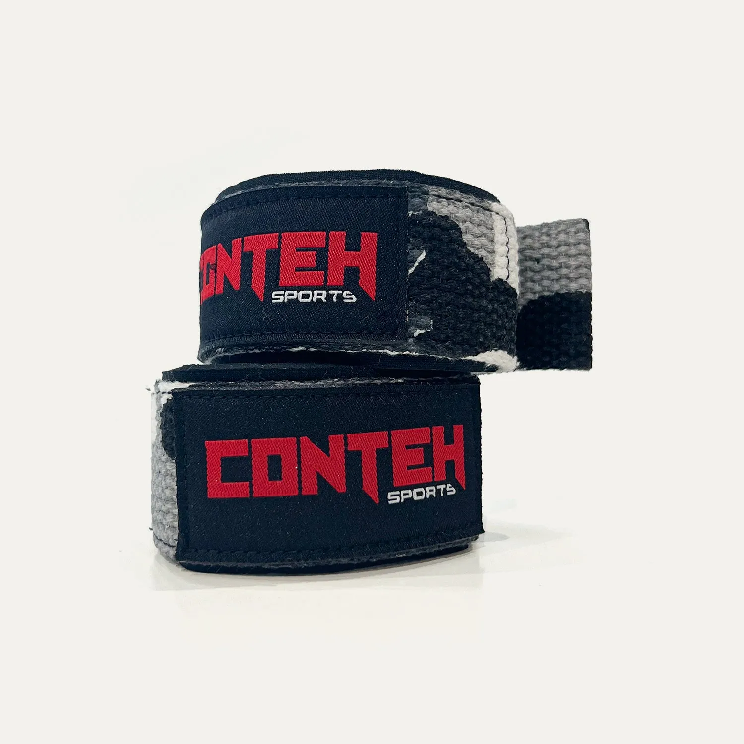 Conteh Sports Lifting Straps træningsstropper Sort bomuld
