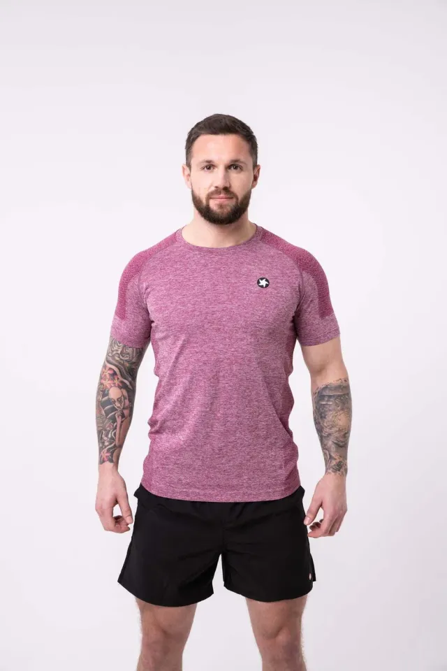 MaxiNutrition Trænings T-shirt Herre Small Rød Kort Ærme
