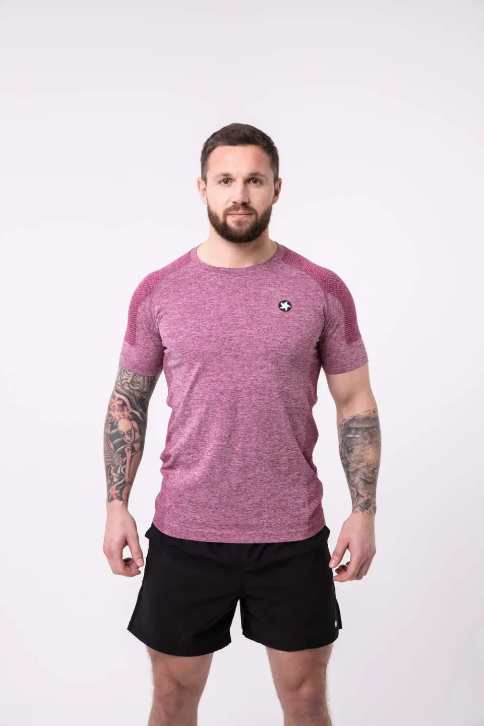 MaxiNutrition Trænings T-shirt Herre Small Rød Kort Ærme