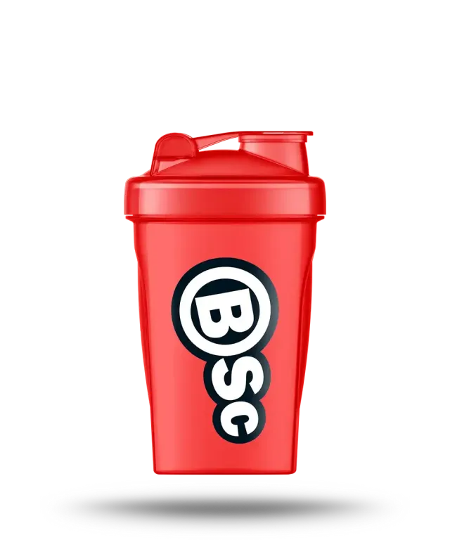 BSc Red Shaker 400 ml rød proteinskaker