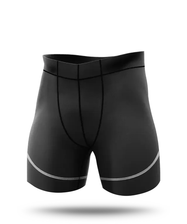 BSc Athlete Compression Half Quad Shorts kompressionsshorts Black