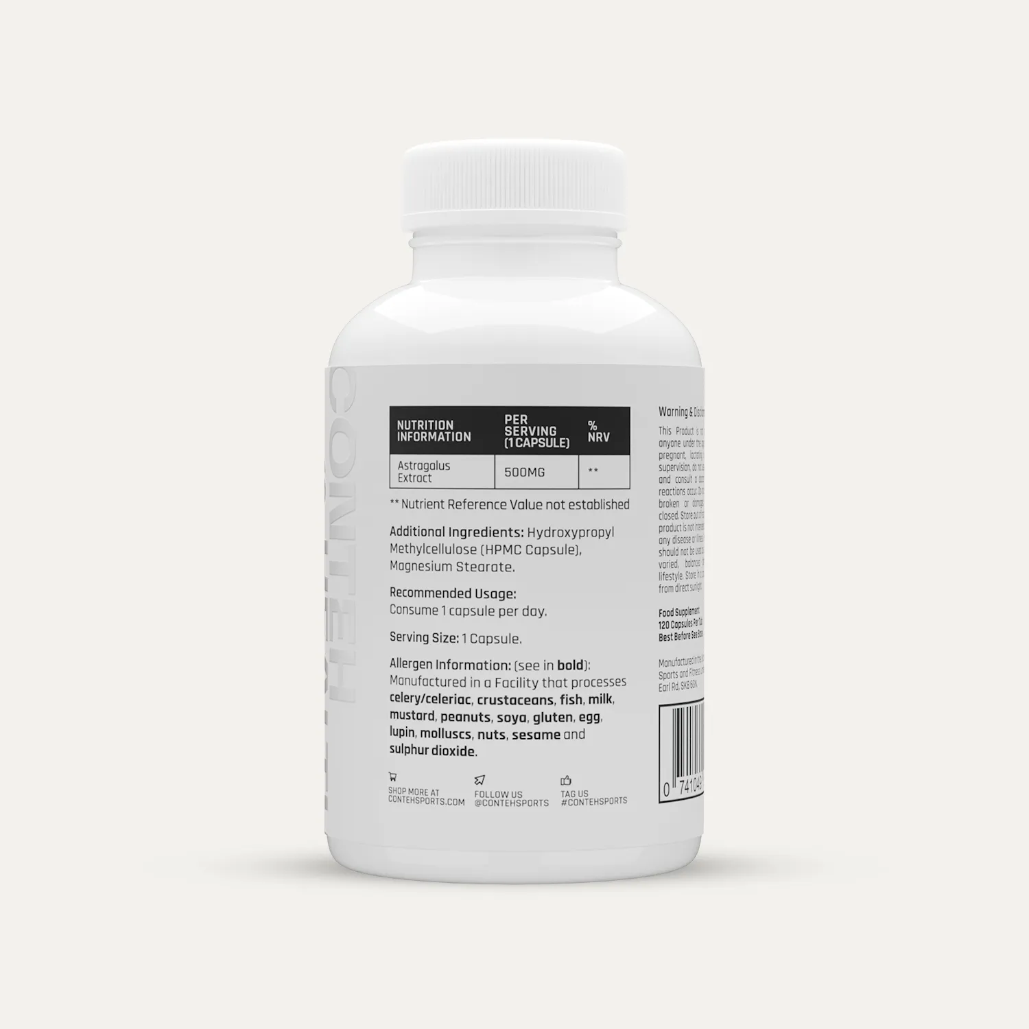 Conteh Sports Astragalus Exclusive kapsler 500 mg urtetilskud