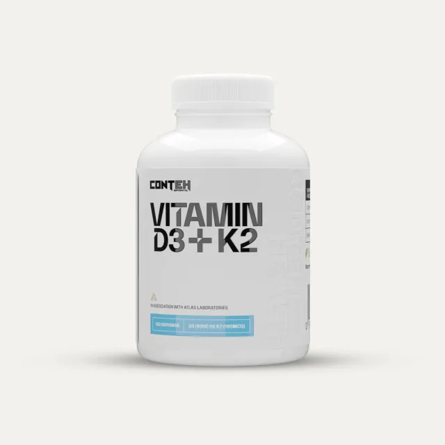 Conteh Sports D3+K2 vitamin tabletter 5000 IU MK-7 BioPerine