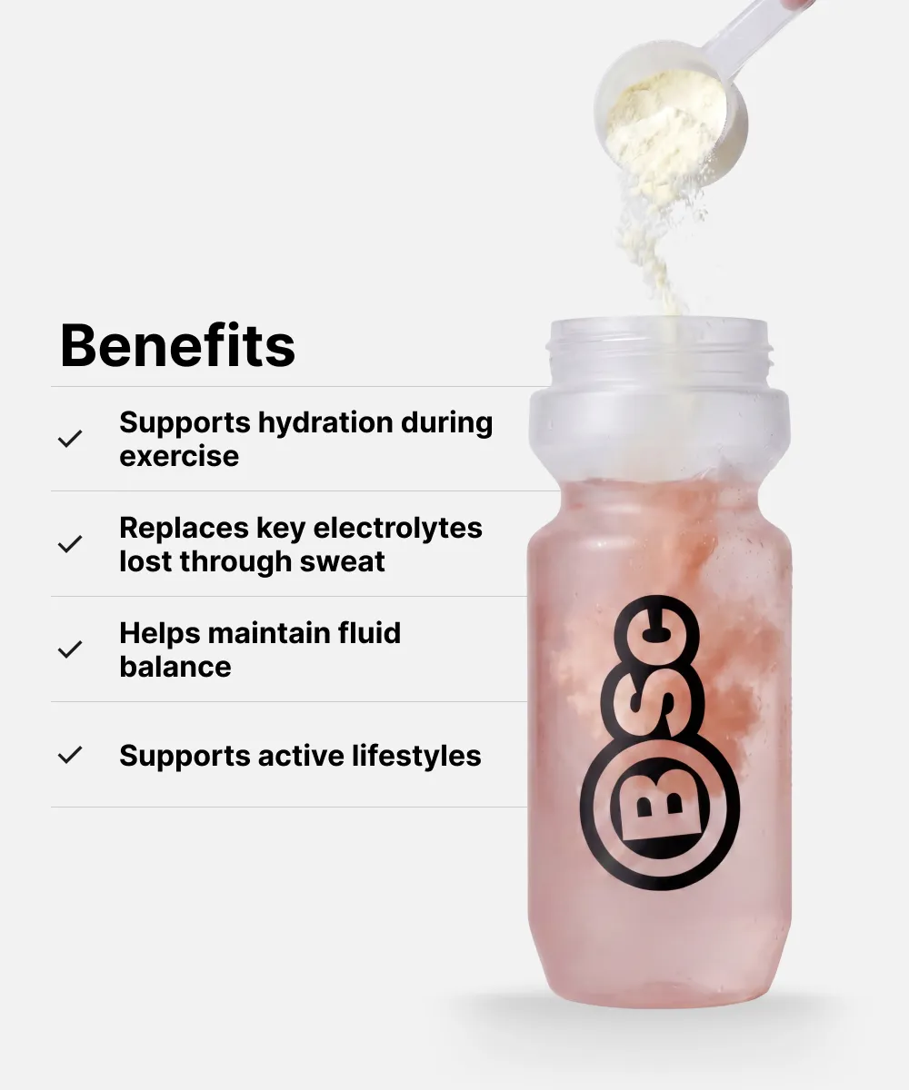 BSc Electrolyte+ Hydration Mix elektrolytpulver 120g vandmelon