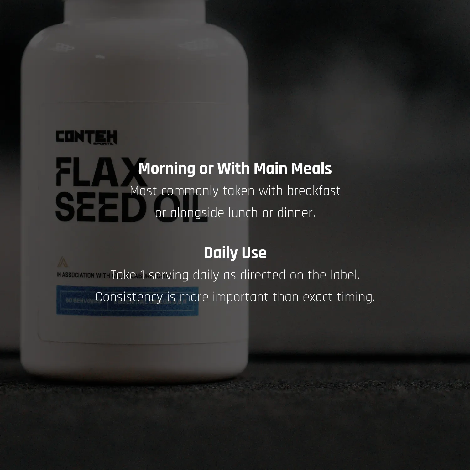 Conteh Sports Flax Seed Oil hørfrøolie kapsler