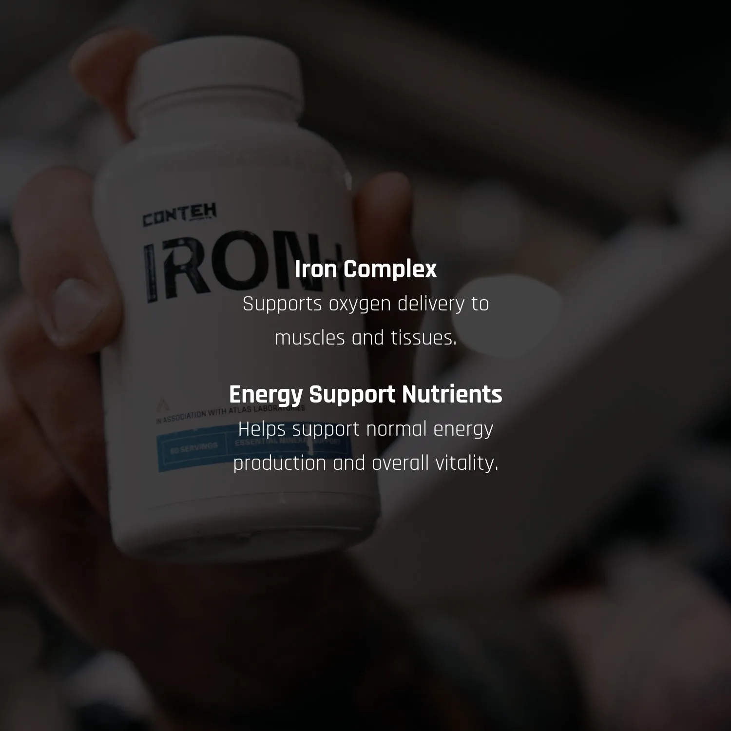 Conteh Sports Iron+ jernkapsler 36mg daglig dosis