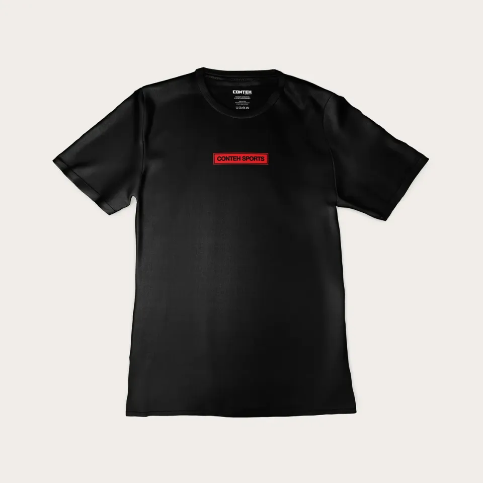 Conteh Sports Member T-shirt sort bomuld Large