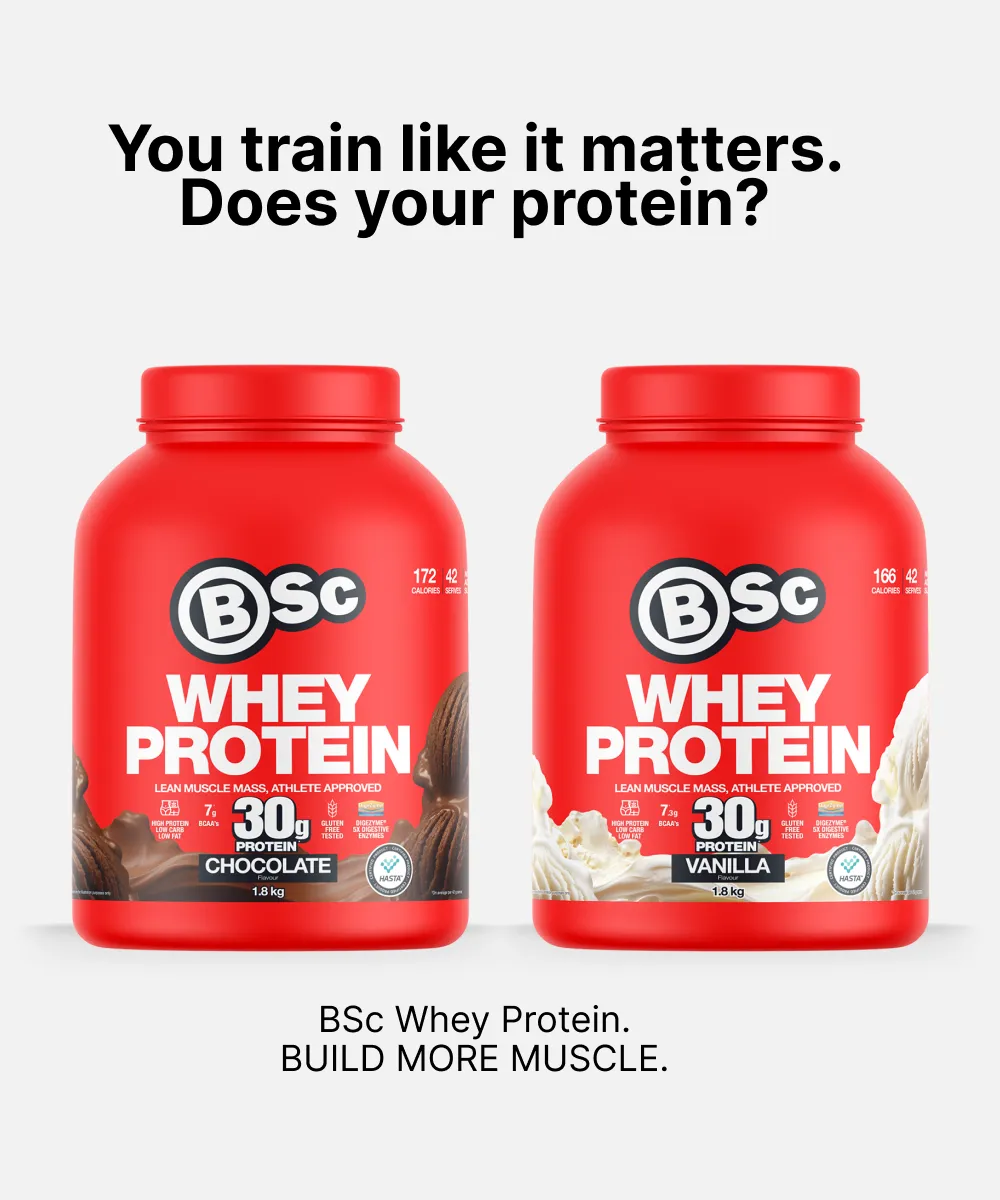 BSc Whey Protein proteinpulver vanilje 720g 30g protein