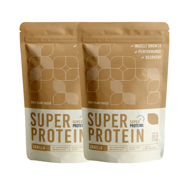 SuperProtein proteinpulver vanilje vegansk 2-pak