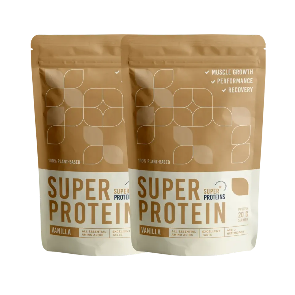 SuperProtein proteinpulver vanilje vegansk 2-pak