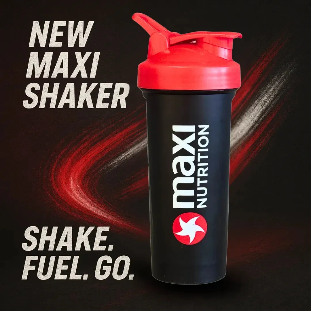 MaxiNutrition Original shaker 625ml rødt låg