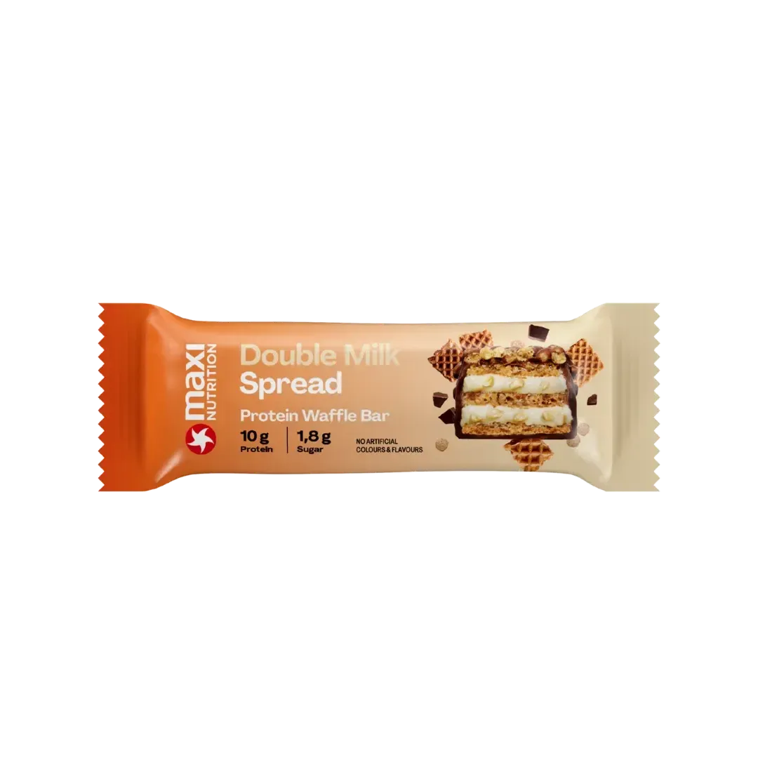 MaxiNutrition Waffle proteinbar 1x39g hasselnød 10g protein