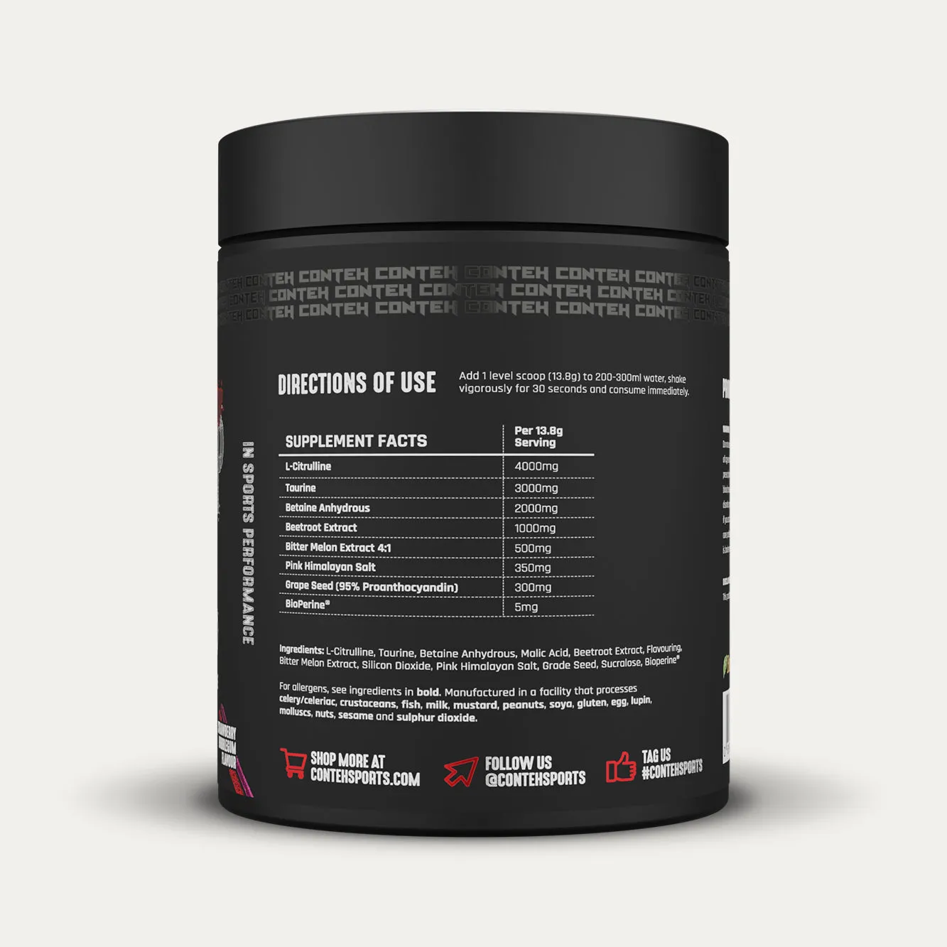 Conteh Sports The Pump pre-workout 30 portioner koffeinfri