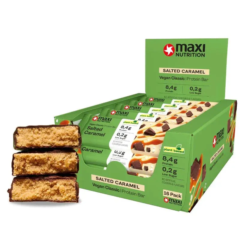 MaxiNutrition Classic Vegansk Proteinbar Salted Caramel 16x35g