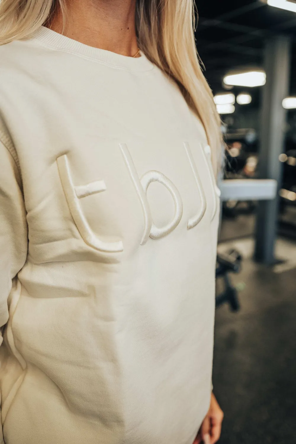 Trained by JP UTILITY01 Sweatshirt Cream Broderet
