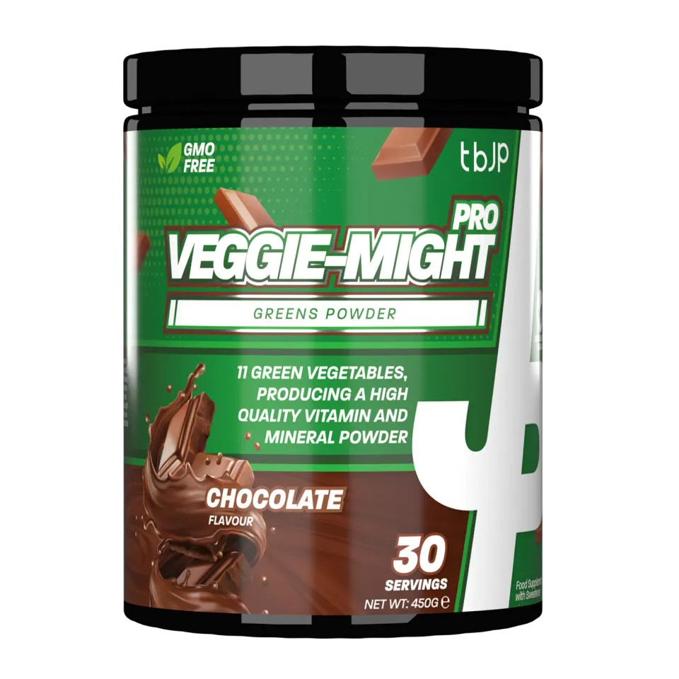 Trained by JP Veggie-Might Pro greens pulver mango blast