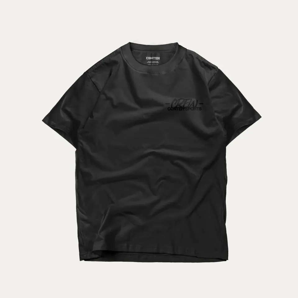Conteh Sports Crew T-Shirt oversize sort bomuld Limited Edition