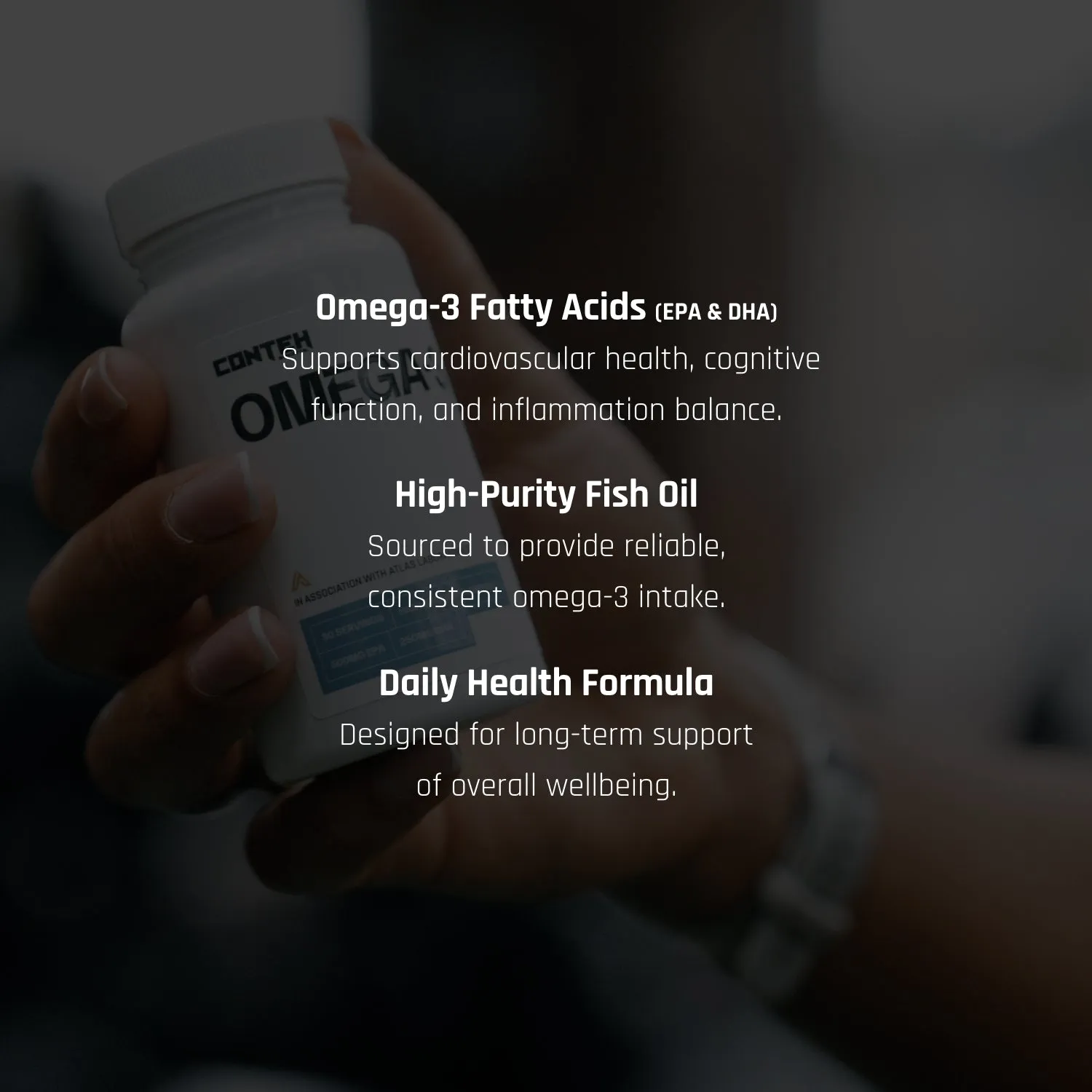 Conteh Sports Omega-3 fiskeolie kapsler 30 portioner 800 mg