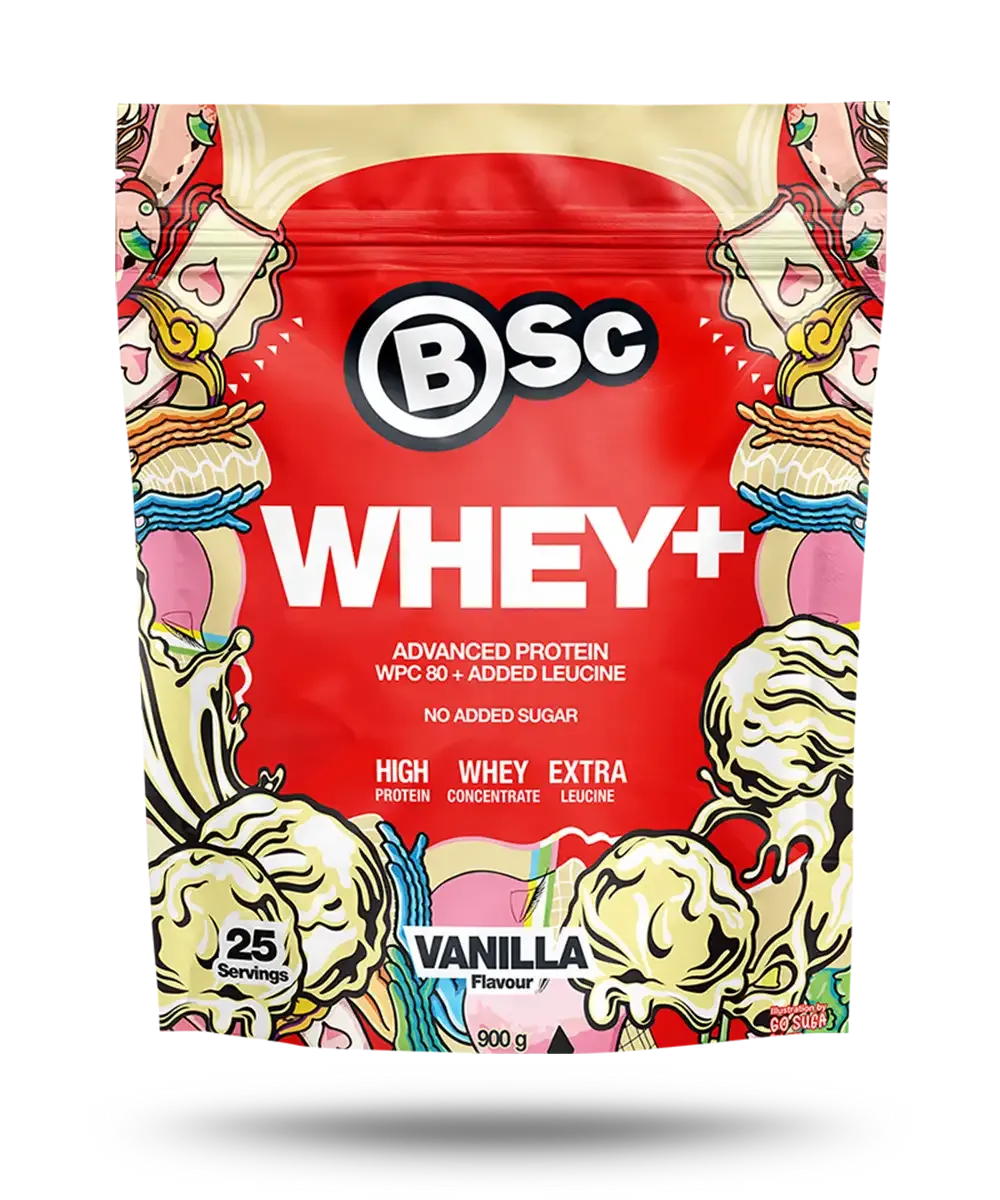 BSc Whey+ proteinpulver milk chocolate