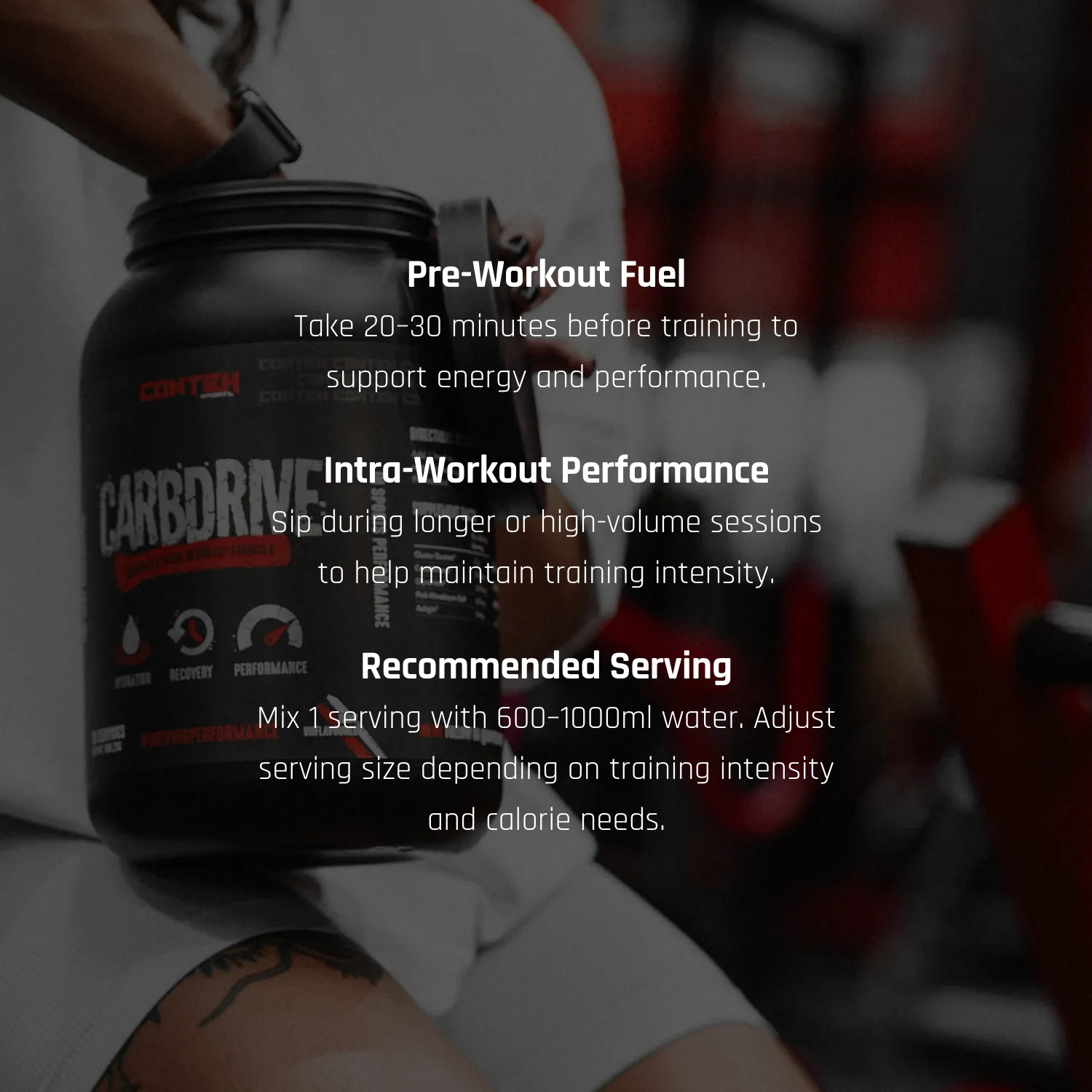 Conteh Sports Carb Drive Intra Workout kulhydratpulver mango