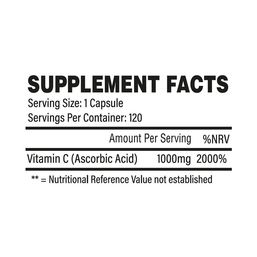 Trained by JP Vit-C C-vitamin 1000mg kapsler