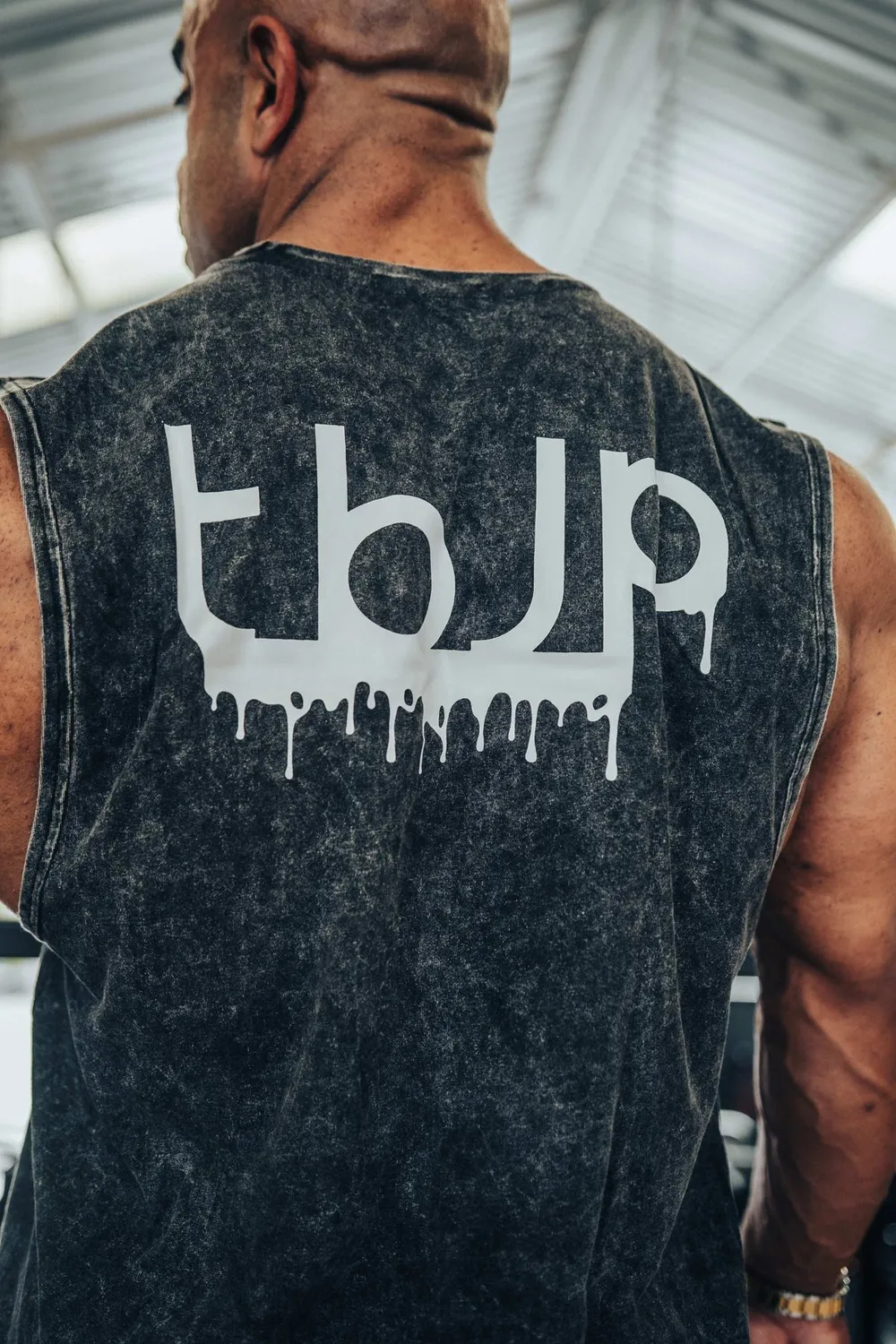Trained by JP Drip Logo vest sort lysegrå logo