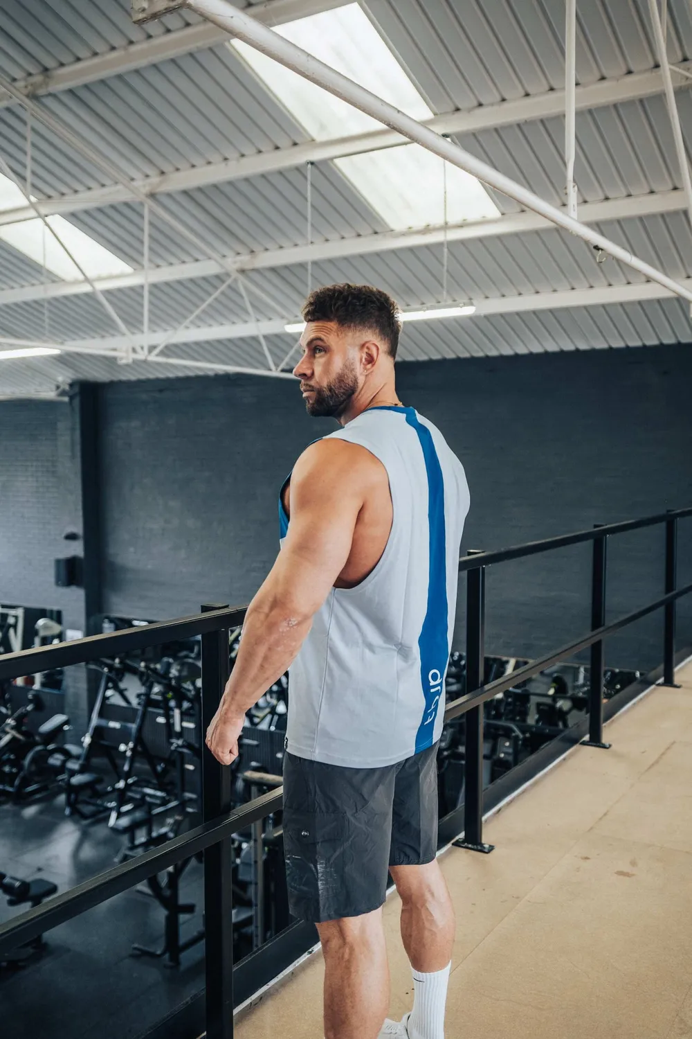 Trained by JP UTILITY01 Tanktop Baby Blue Electric Blue