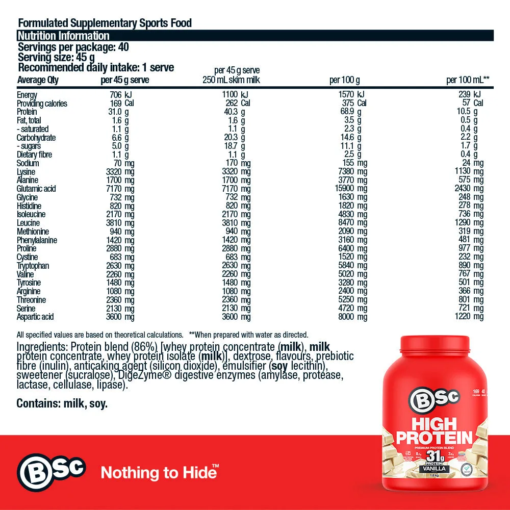 BSc High Protein Bundle Welcome proteinpulver chokolade 3 shakere