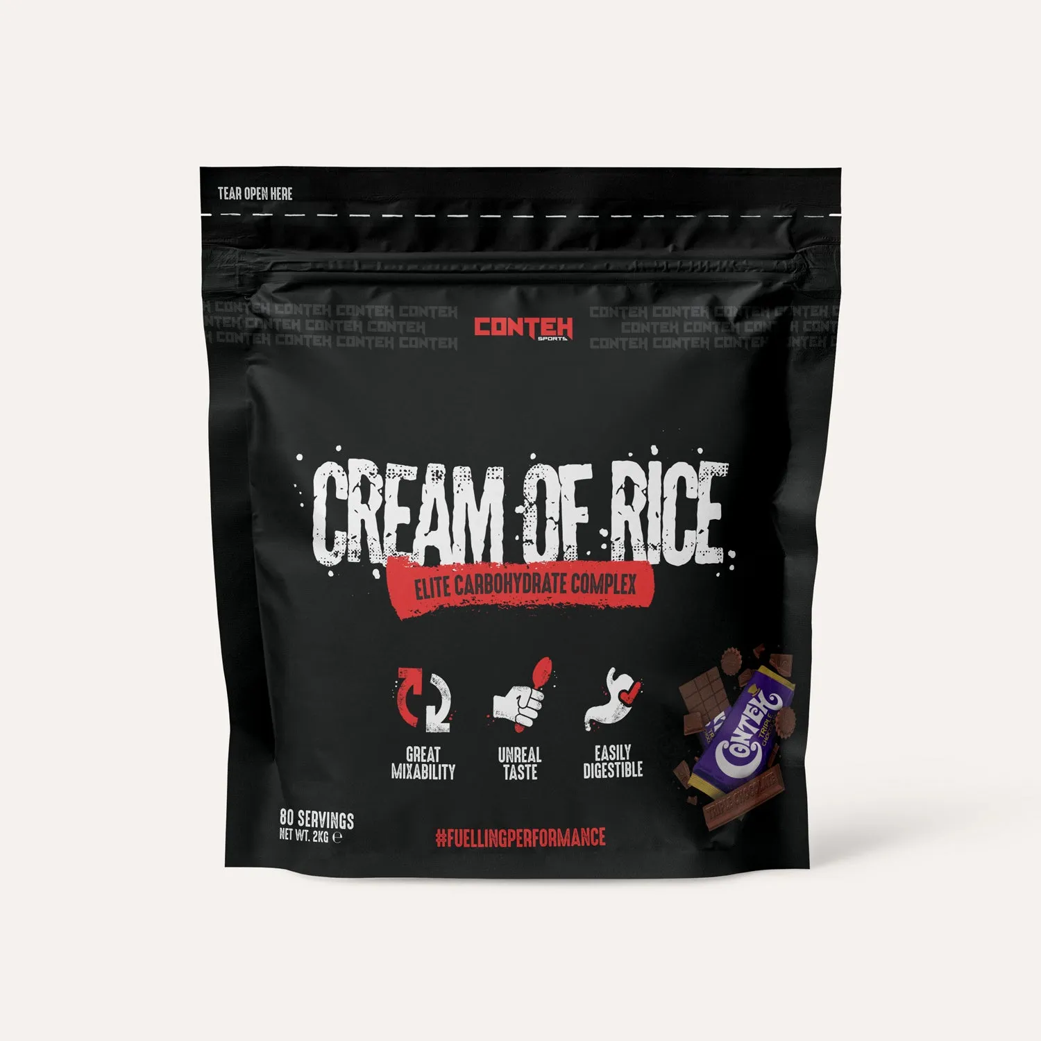 Conteh Sports Cream of Rice kulhydrat salted caramel energi