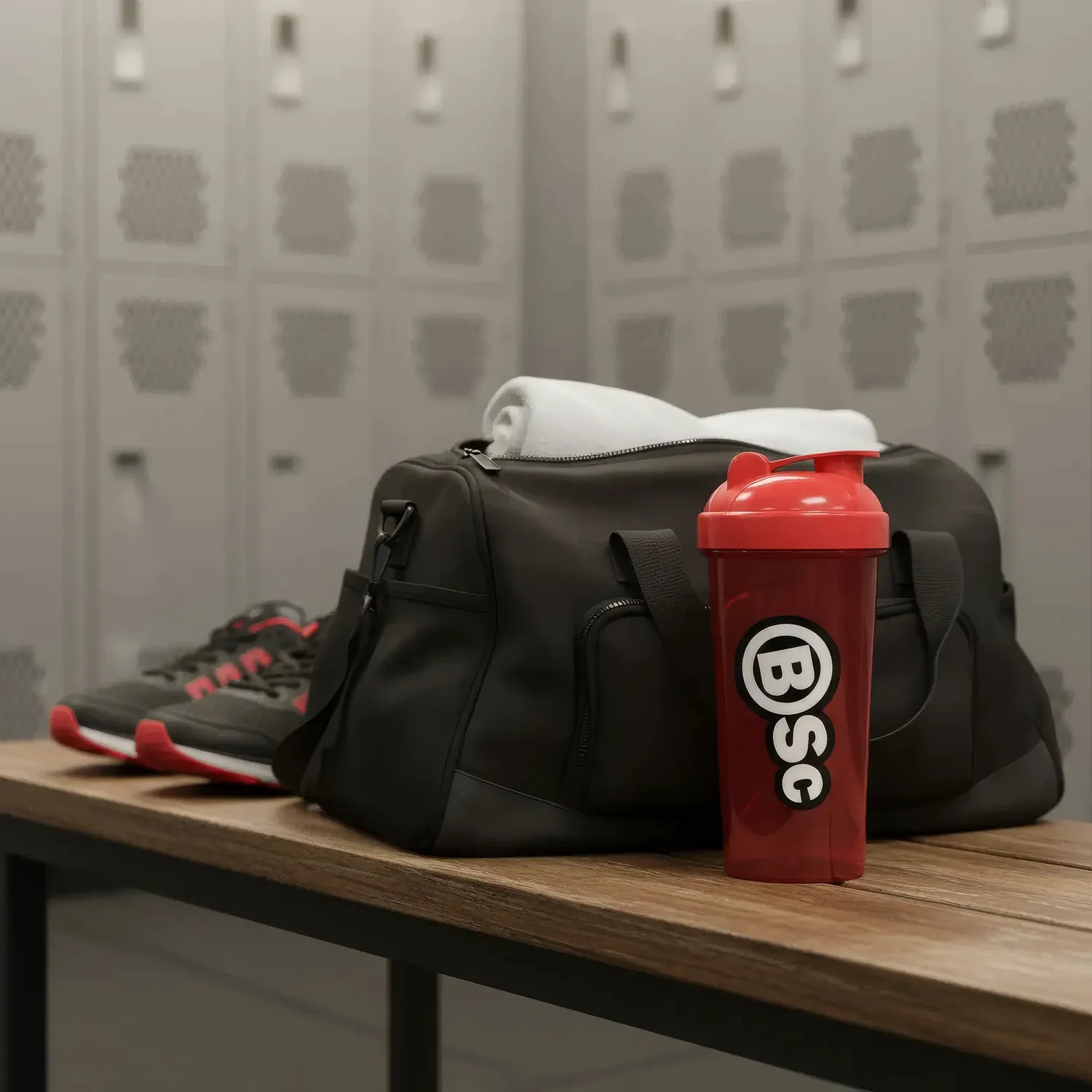 BSc Red Shaker shaker 700 ml rød med mix-hjul