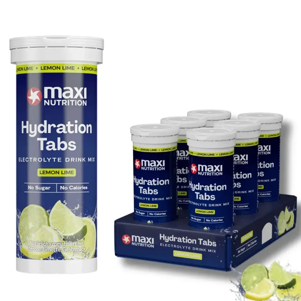 MaxiNutrition Hydration Tablets brusetabletter lemon lime 6x10 stk